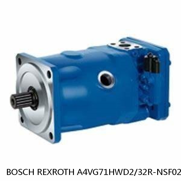 A4VG71HWD2/32R-NSF02F001S BOSCH REXROTH A4VG Variable Displacement Pumps