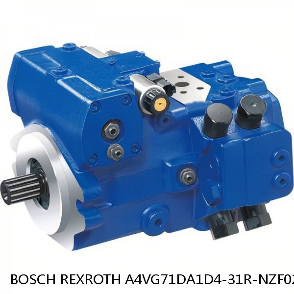 A4VG71DA1D4-31R-NZF02F021S BOSCH REXROTH A4VG Variable Displacement Pumps