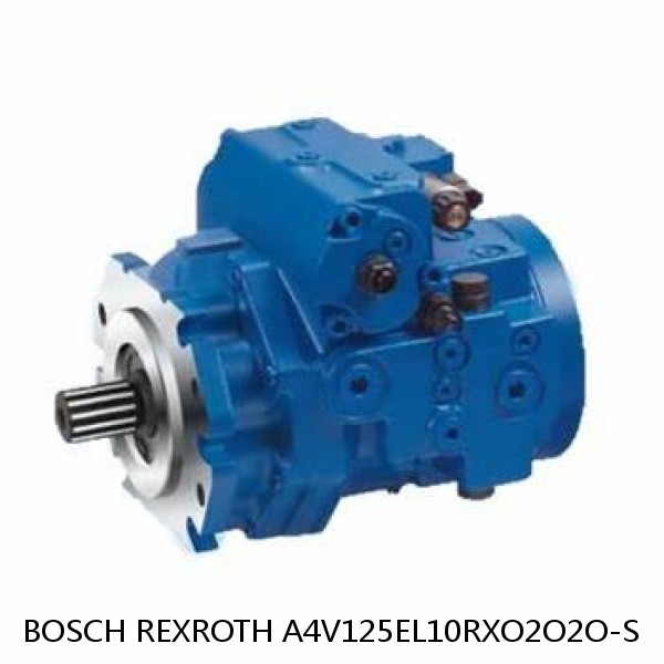 A4V125EL10RXO2O2O-S BOSCH REXROTH A4V Variable Pumps